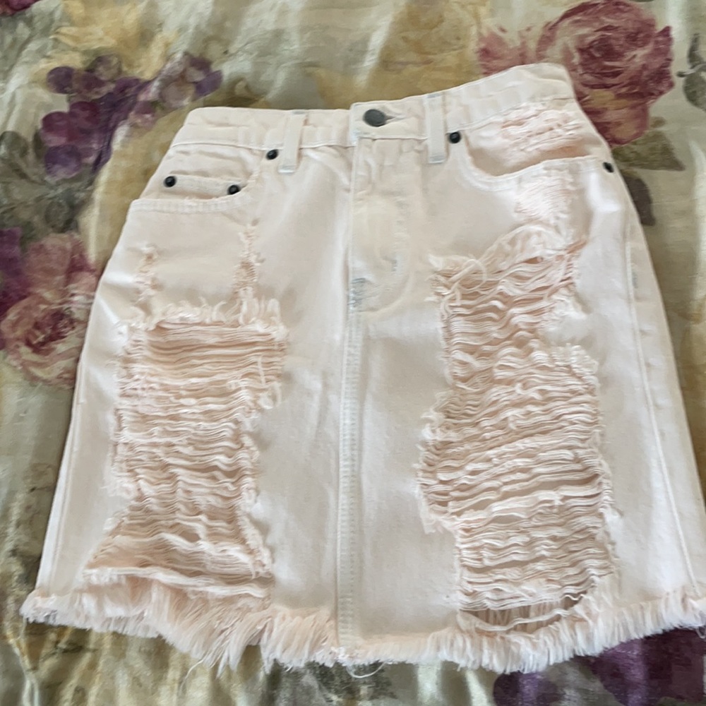 CARMAR denim skirt. - Picture 1 of 12